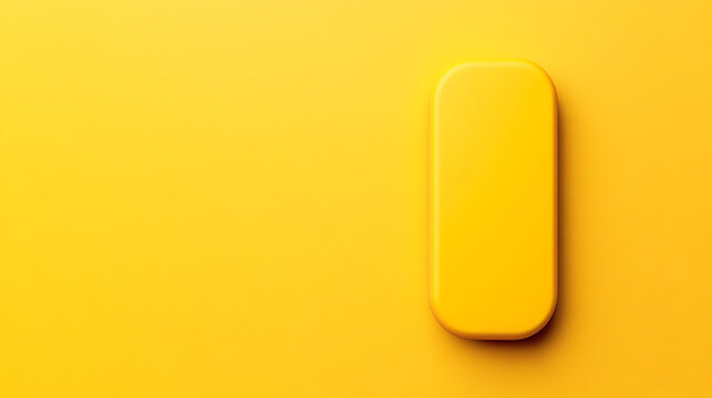 A vibrant yellow rectangle on a matching yellow background, creating a minimalistic and striking visual for design and graphic elements.