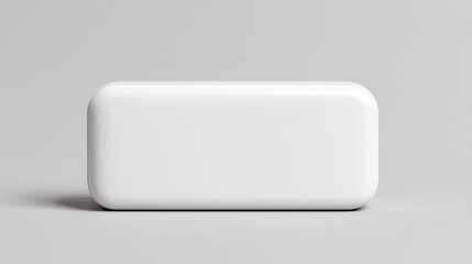 Blank rectangular box isolated on a gray background. Ideal for showcasing designs, branding, and product packaging mockups.