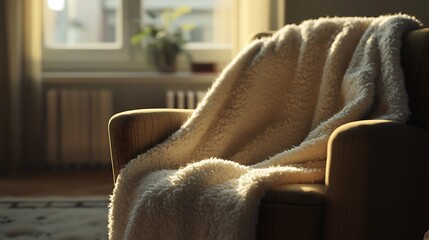 blanket on the sofa