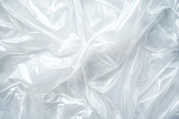 Obraz premium white Transparent Plastic Film Wrap Texture: Perfect Background for Modern Packaging and Product Design