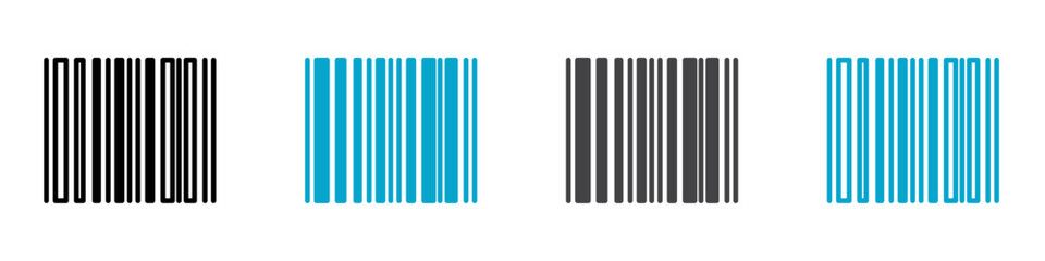 barcode icon Symbol in outline style