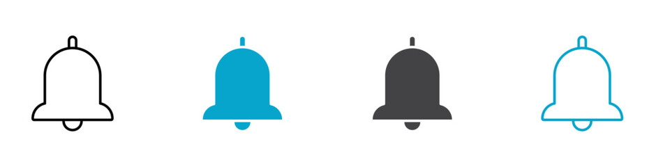 bell icon Symbol in outline style