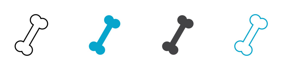 bone icon Symbol in outline style