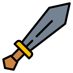 Sword Icon Element For Design