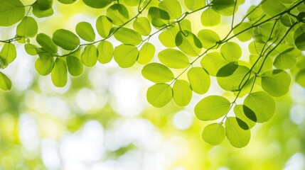 Close-up of green leaves with a blurry background.