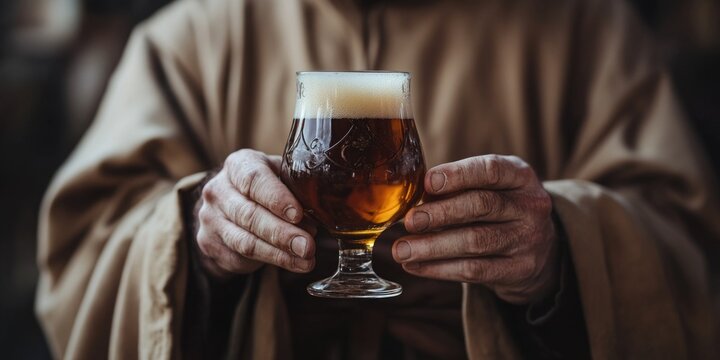 Monk Savoring Ale