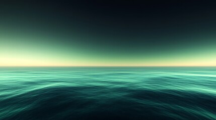 Obraz premium A serene seascape with a minimalist horizon, depicting a calm and tranquil atmosphere at dawn or dusk.