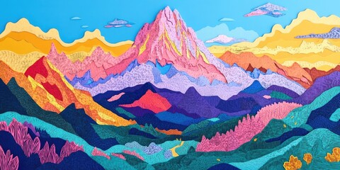 Trek to the eastern face of a majestic mountain, Hiking to the eastern side of a beautiful mountain