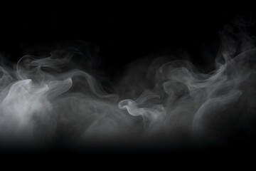Obraz premium Smoke on a black background