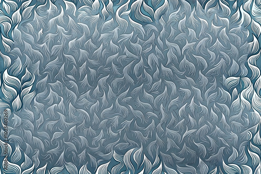 Poster intricate abstract design fluid lines flowing waves patterns