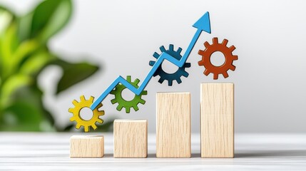 Growth and Progress with Gears and Graph on Blocks