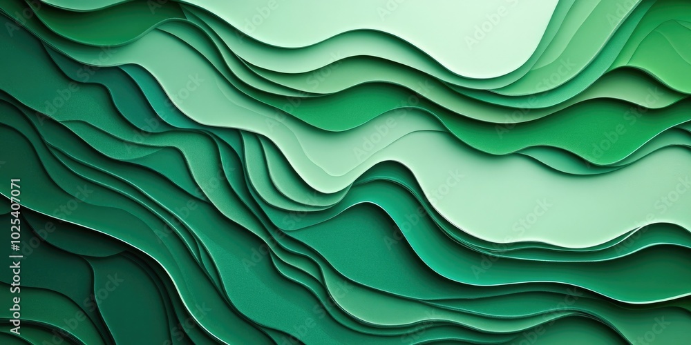 Poster Green abstract patterned backdrop, Abstract green patterned background