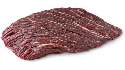 Fototapeta premium Raw Beef Brisket with Visible Marbling