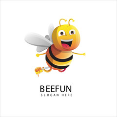 Bee Gradient Logo