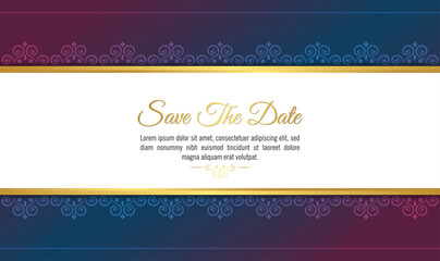 luxury invitation background style ornamental pattern