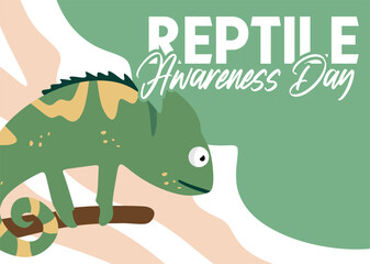 Obraz premium Happy Reptile Awareness Day to reptile lovers