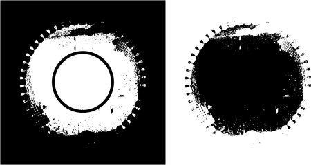 vector grunge stamp on a black background and transparent, premium vector stemples