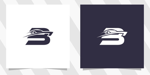 letter b with boat logo design vector © euforia