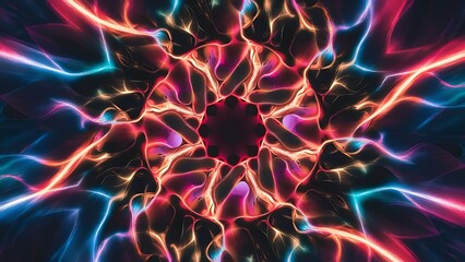 Fototapeta premium Vector abstract glowing shapes background