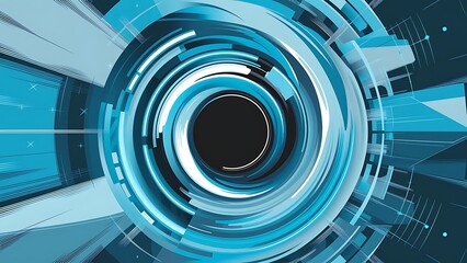 Obraz premium Abstract Blue Lights Effect Background. Vector illustration EPS 10