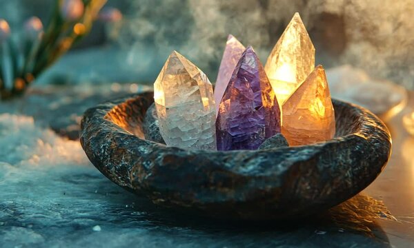 Crystals in a Bowl