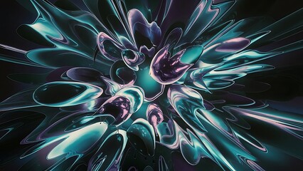 Obraz premium Vector abstract glowing shapes background