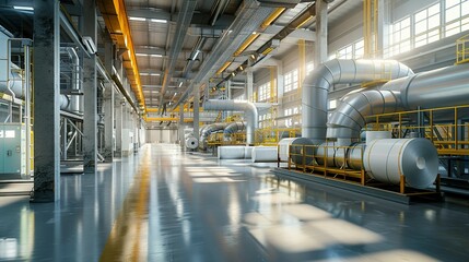Fototapeta premium Modern Paper Mill Operations: From Raw Materials to Finished Products
