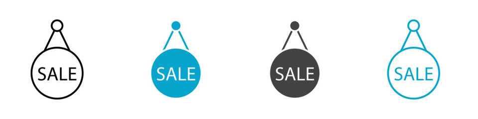 sale icon Flat graphics set collection