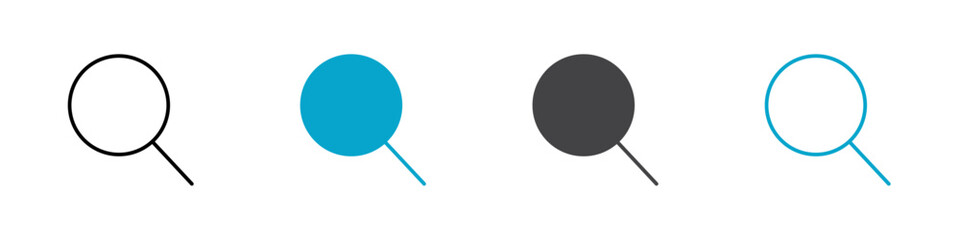 search icon Flat graphics set collection