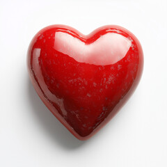 Heart on White Background