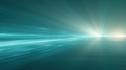 Obraz premium Abstract Light Rays Over Calm Waters at Dusk