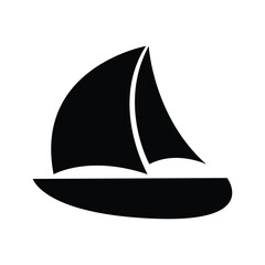 simple sailboat icon
