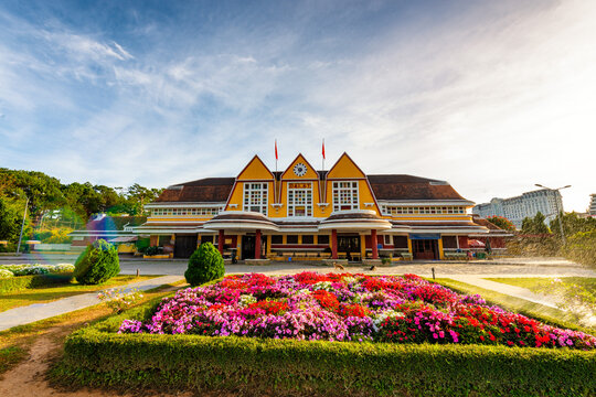 An old railway station in Dalat, Vietnam.