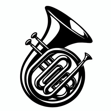 Tuba Brass Instrument in Orchestra Symphony for Classic Melodic Concerts and Jazz Band Performances