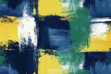 Abstract Yellow Blue Green Pattern Texture Background