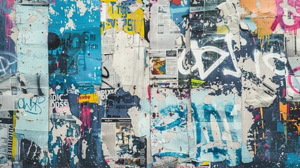 Fototapeta premium Vibrant Grunge Background With Graffiti Elements