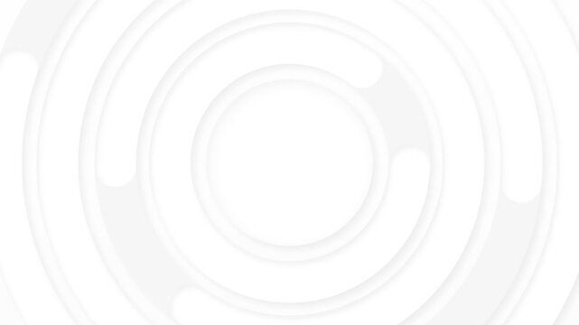 white gradient background abstract animated circle line loop video