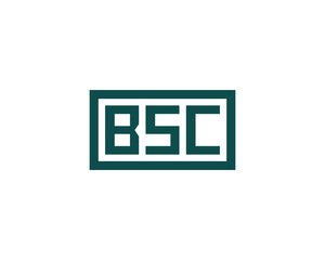 BSC logo design vector template. BSC