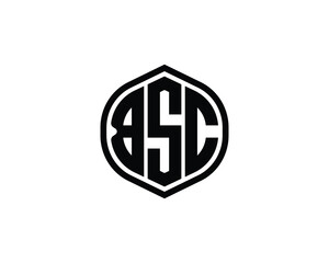 BSC logo design vector template. BSC