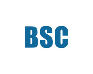 BSC logo design vector template. BSC