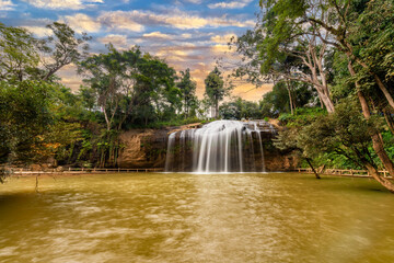 Prenn waterfall. Beautiful Prenn waterfall in Vietnam