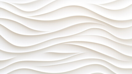 Fototapeta premium Abstract White Wave Pattern