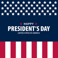 Happy Presidents Day United States Of America Background Vector Illustration