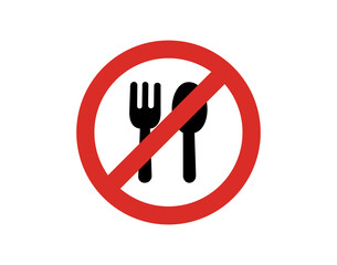 NO FAST FOOD SIGN