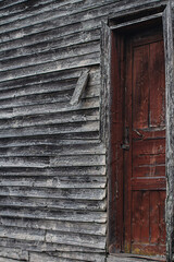 old wooden door