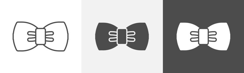 bow tie icon Outline symbol set