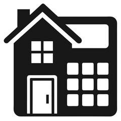 home icon set silhouette vector illustration 