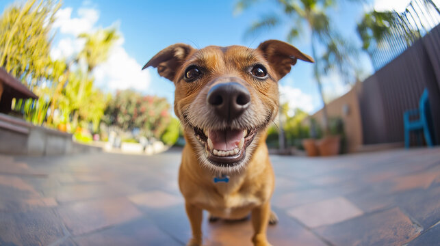 笑っている愛犬