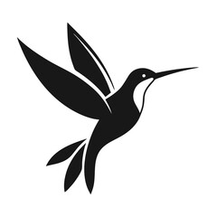 hummingbird and flower