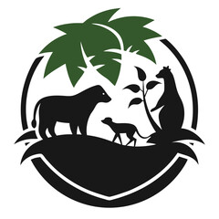 silhouette of a kangaroo